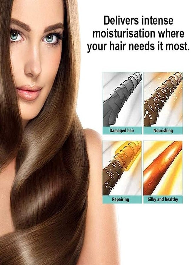 كيرالوكس بروفيشنال شامبو Keralooks professional® Keratin Repair الخالي من الكبريتات (500 مل)، ماسك الشعر البرازيلي (1000 مل) مع سيروم الشعر البرازيلي (110 مل) | للشعر الناعم والمعالج كيميائياً. - Image 5