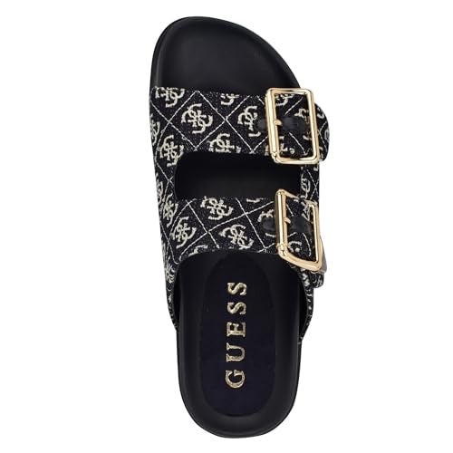 Guess Women's Fasten Sandal, Dark BlueDenim/White Logo 400, 7 - Image 5