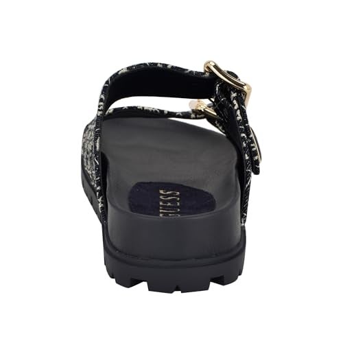 Guess Women's Fasten Sandal, Dark BlueDenim/White Logo 400, 7 - Image 3