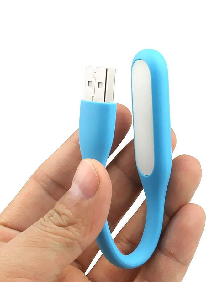 نيبمينينت قطعتان من مصباح LED ليلي صغير ومرن بمنفذ USB لأجهزة اللابتوب والباور بنك أزرق 16.51x1.78x0.89سم - Image 3