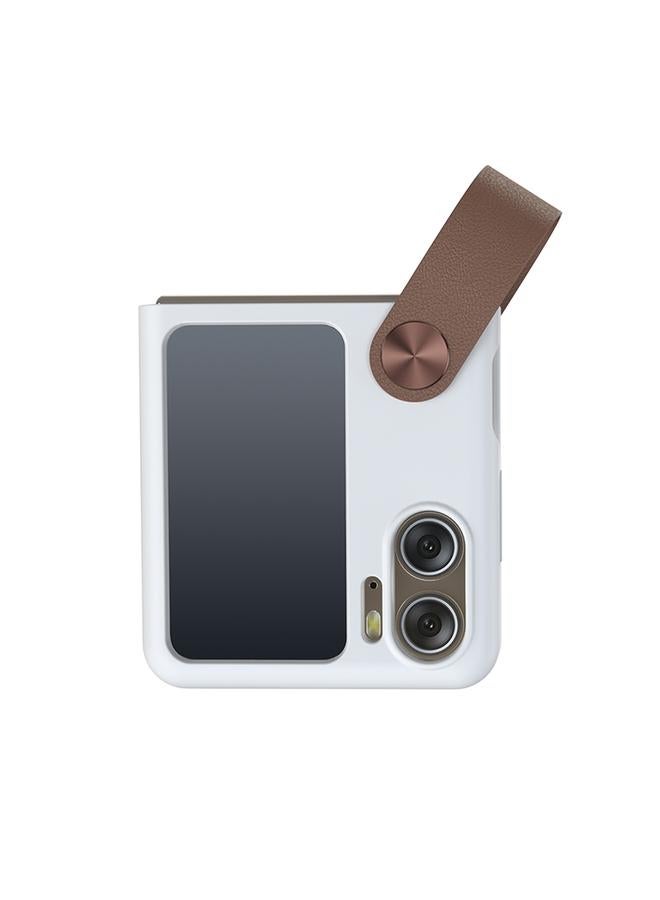 Nillkin Case For OPPO Find N2 Flip Skin Feel Liquid Silicone Phone Case With Finger Strap - Image 3