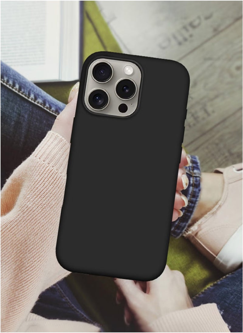 (for iPhone 16 Pro Max) Case, Slim Silicone Case, Full Covered Anti Scratch Shockproof Protective Cover