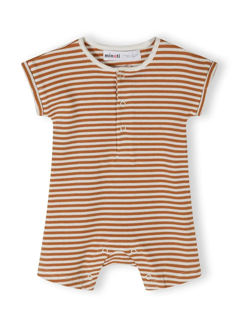 MINOTI 4-Pack Baby Rompers with Short Sleeves and Snap Closures