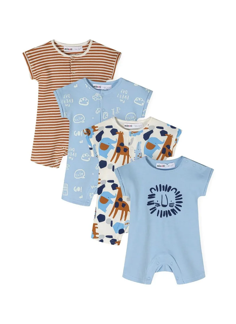 مينوتي Baby 4 Pack Short Sleeve Rompers