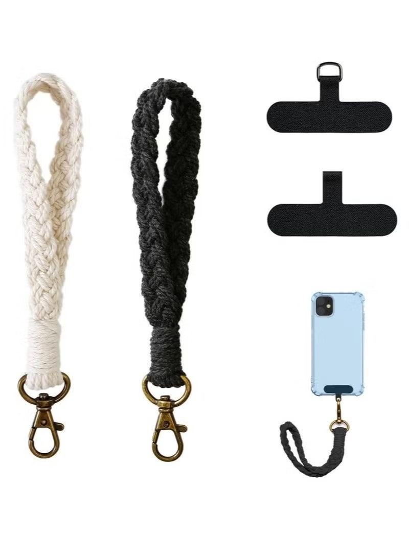 2 PCS Phone Wrist Strap Cell Phone Lanyard, Smartphone Wristlet Bracelet Keychain Anti Theft Phone Strap for Women Girls - Image 1