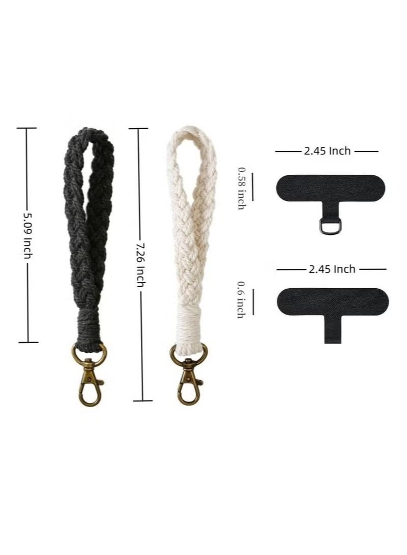 2 PCS Phone Wrist Strap Cell Phone Lanyard, Smartphone Wristlet Bracelet Keychain Anti Theft Phone Strap for Women Girls - Image 2