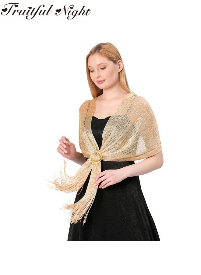 Fruitful Night - Shawls and Wraps for Evening Dresses Shawl Wraps for Women with Buckle for Evening Party Dresses Wedding Party - Image 1
