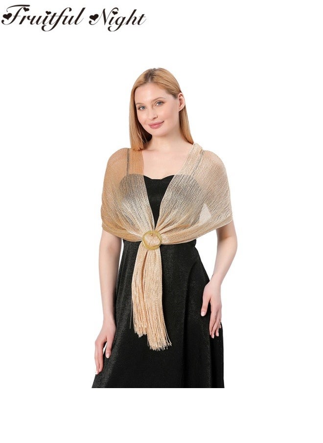 Fruitful Night - Shawls and Wraps for Evening Dresses Shawl Wraps for Women with Buckle for Evening Party Dresses Wedding Party - Image 1
