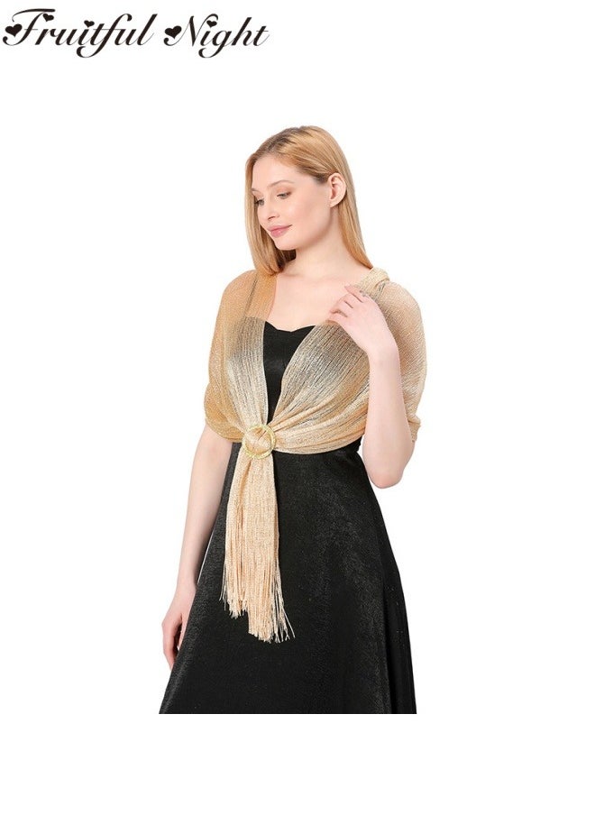 Fruitful Night - Shawls and Wraps for Evening Dresses Shawl Wraps for Women with Buckle for Evening Party Dresses Wedding Party - Image 1