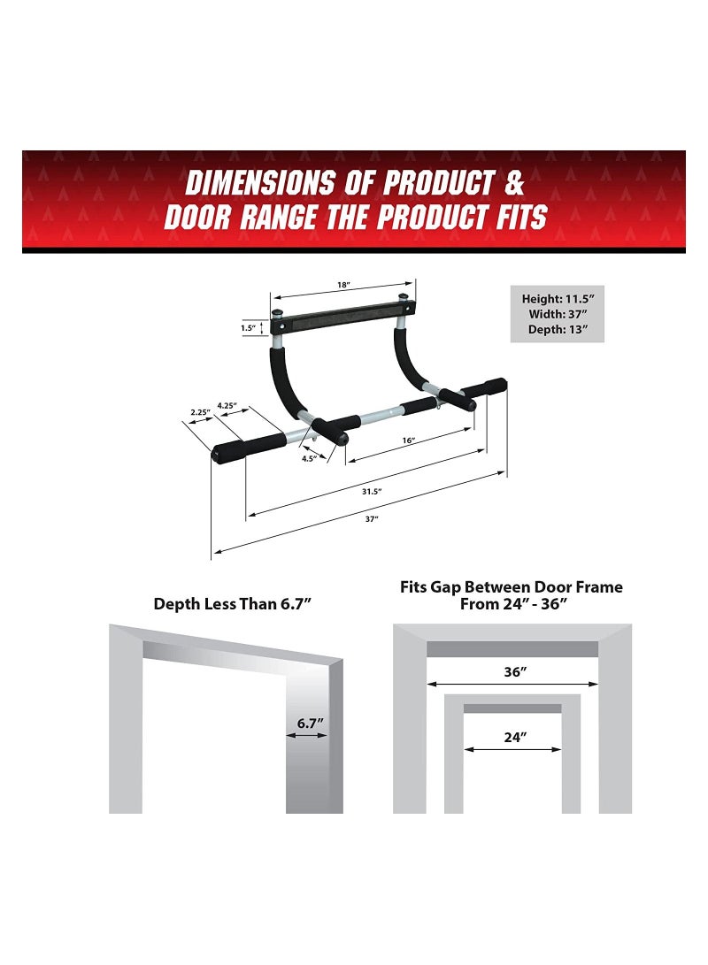 DeloPik Iron Gym Total Upper Body Workout Bar - Image 4