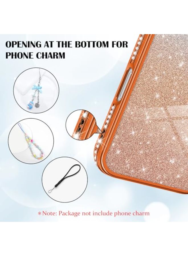 iPhone 17 Pro Max Case, Luxury Glitter Rhinestone Electroplated Clear Case with Shimmering Camera Lens Protector, Shock-Absorbing Case - Image 4