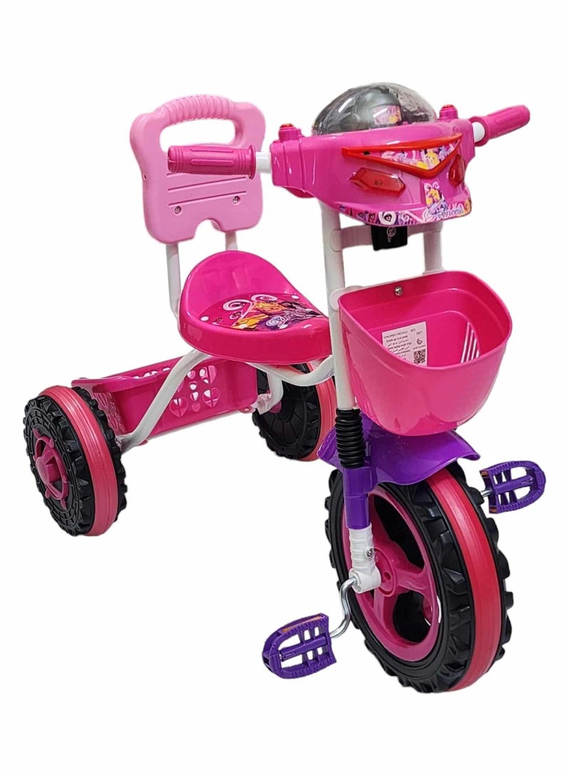 BABYCARA Comfortable Seat Plastic Basket Tricycle With Non-Slip Grips For Kids  - Image 1