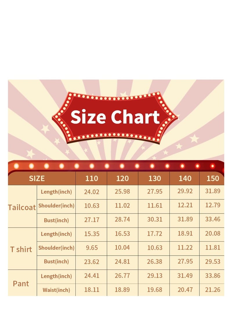 SYOSI - Digital Circus Caine Costume, Kids Cosplay Outfits, Halloween costume, Circus Costume, Boys Caine Costume for Halloween Party Carnival Cosplay Birthday Hallowen Party Sets - Image 1