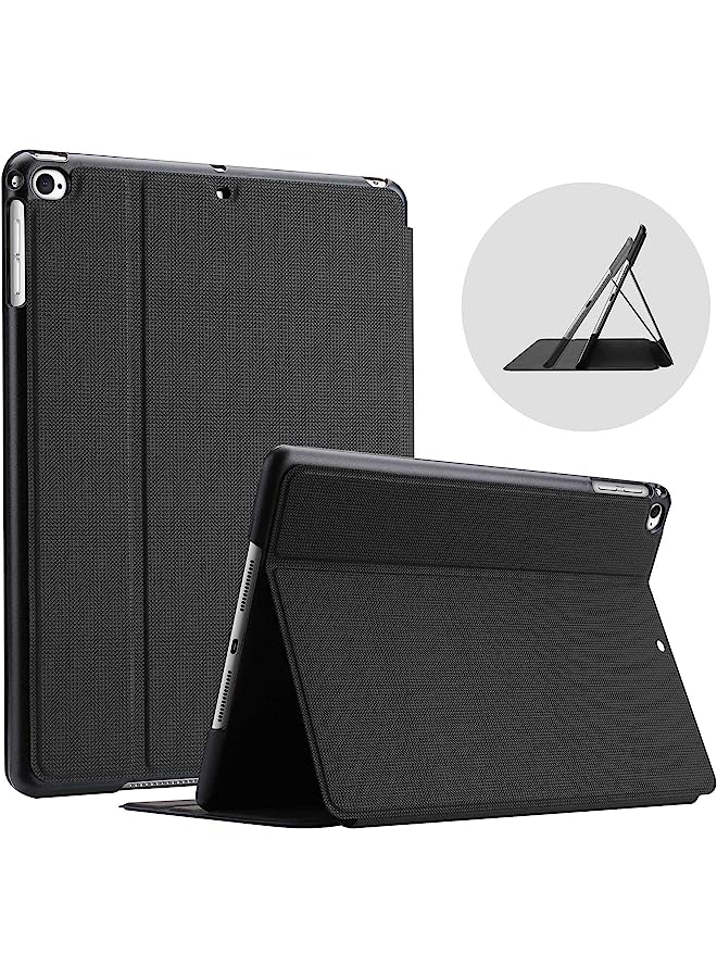 Ipad 9.7 (2018 & 2017, Old Model) / Air 2 Case, Slim Stand Protective Folio Case Smart Cover For Inch 5Th/6Th Generation, Also Fit -Black