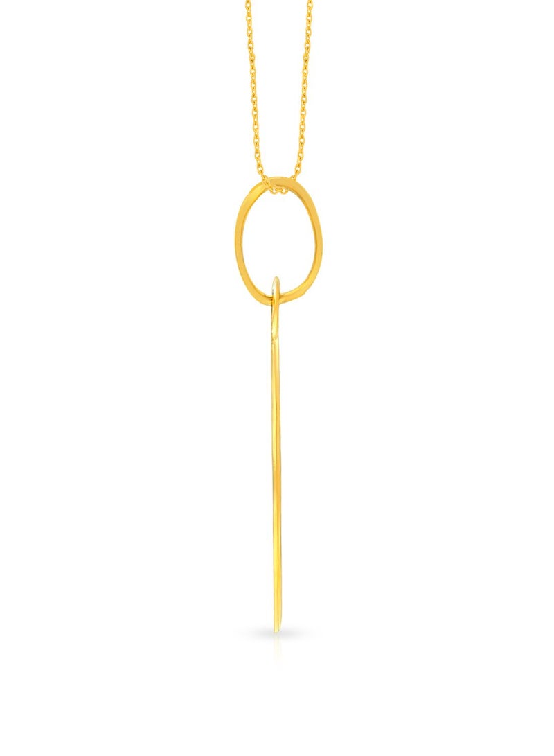 Malabar Gold and Diamonds 22k 916 Purity Gold Pendant for Women EMPN121NY  - Image 3
