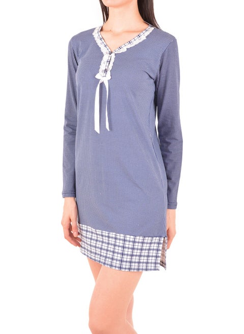 Women's Tunic Home Dress Short Sleeve
