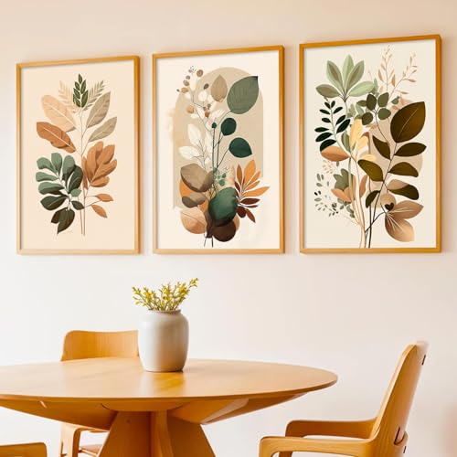 kotart Painting for Wall Decoration - Modern Art Wall Decor Framed Painting for Living Room Bedroom - Framed Wall Posters/Paintings with Frame Set of 3 (Art-6, 10X13 inch) - Image 1