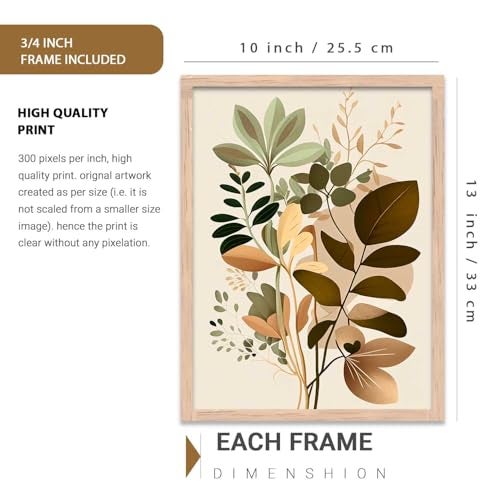 kotart Painting for Wall Decoration - Modern Art Wall Decor Framed Painting for Living Room Bedroom - Framed Wall Posters/Paintings with Frame Set of 3 (Art-6, 10X13 inch) - Image 2