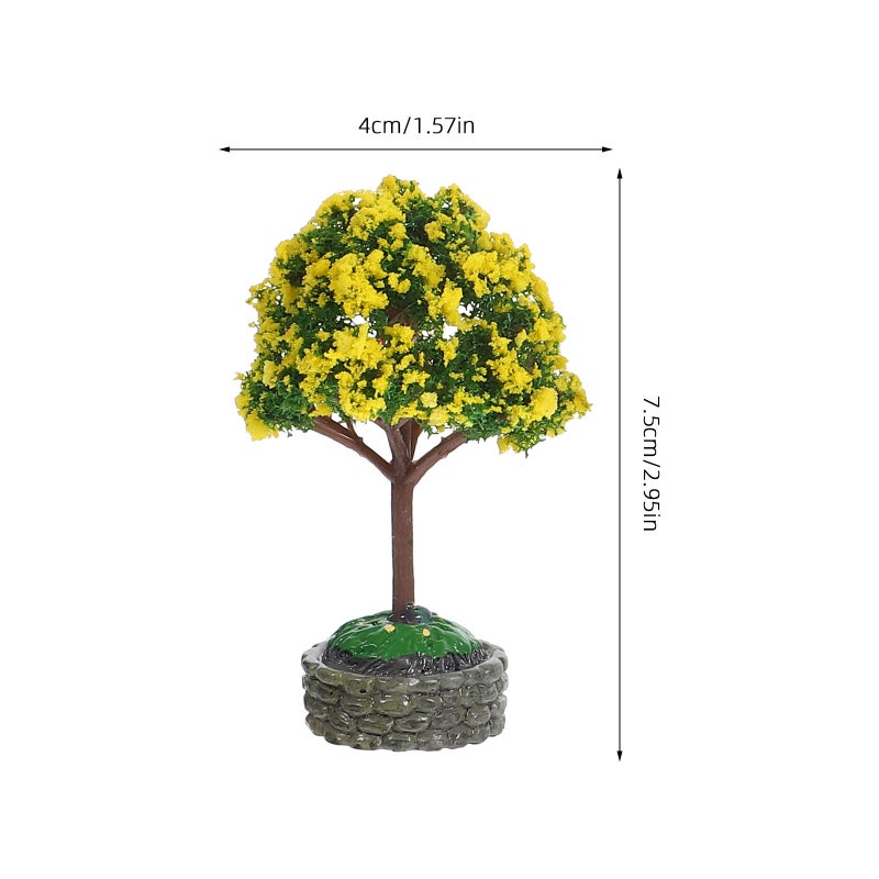 Mini Model Miniature Trees for Creative Garden and Diorama Projects, Realistic Design - Image 2