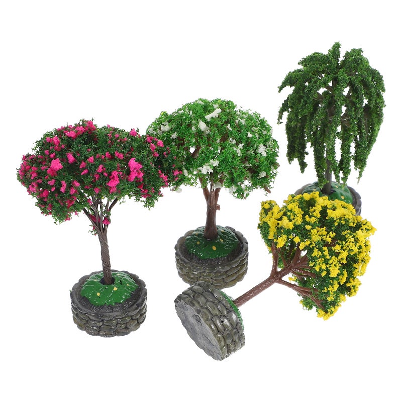 Mini Model Miniature Trees for Creative Garden and Diorama Projects, Realistic Design - Image 4