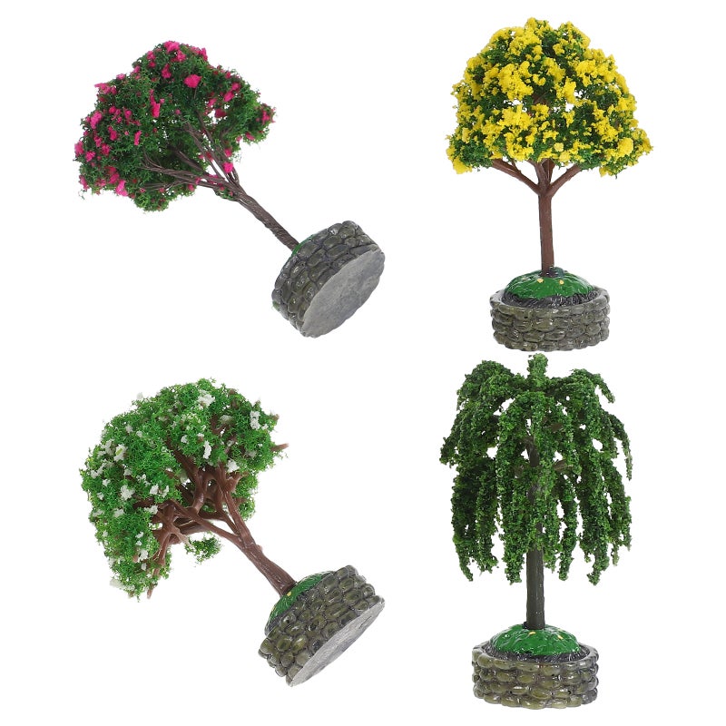 Mini Model Miniature Trees for Creative Garden and Diorama Projects, Realistic Design - Image 5