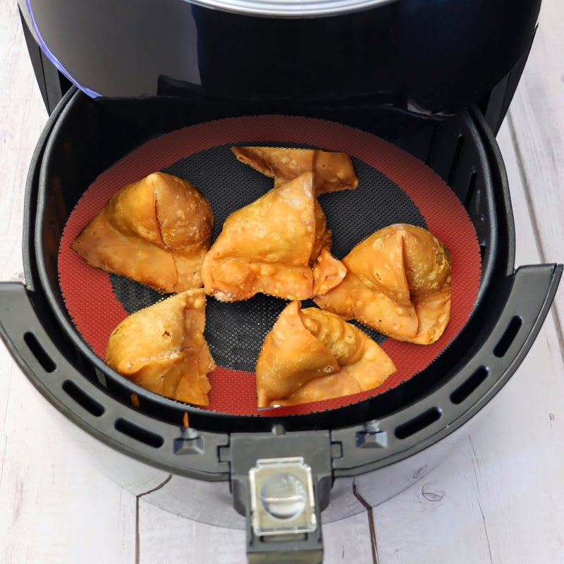 🍽️ حصيرة سيليكون للقلاية الهوائية تمنع التصاق الطعام مثالية للخبز والشواء - Image 1