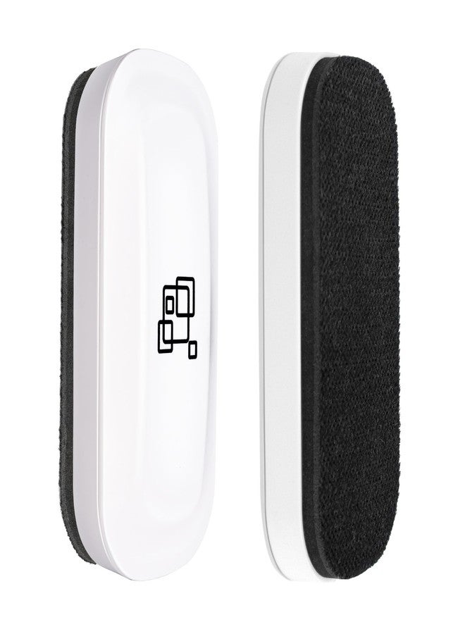 ماكتيك ممحاة ماكستك المغناطيسية الجافة، عبوة من قطعتين، للوحات الزجاجية، والتقويمات، والسبورات البيضاء، ولوازم المكاتب والمدارس (أبيض نقي) - Image 1