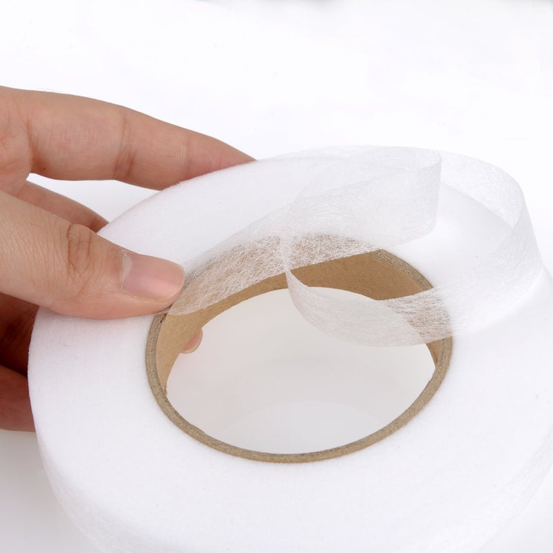 Outus Outus 70 Yards Iron On Hem Tape Fabric Fusing Hemming Tape No Sew Hem Tape Roll for Jeans Trousers Garment Clothes (20 mm Wide)  - Image 3