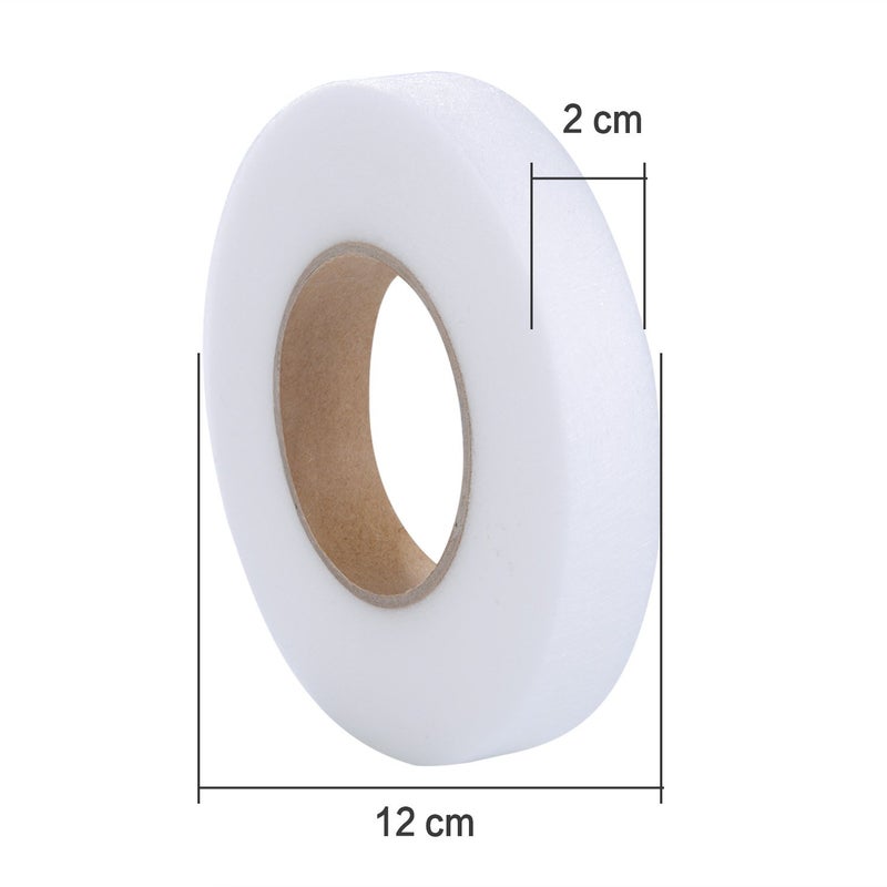 Outus Outus 70 Yards Iron On Hem Tape Fabric Fusing Hemming Tape No Sew Hem Tape Roll for Jeans Trousers Garment Clothes (20 mm Wide)  - Image 2