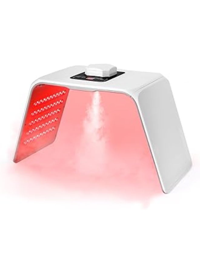 7 Color LED Light Therapy Machine with Nano Cold Mist Spray, Professional PDT Facial Skin Rejuvenation Device for Acne Treatment, Anti-Aging, Wrinkle Removal & Skin Brightening - Face & Body Spa PDT Light Therapy, LED Face Mask Machine, Nano Mist Sprayer, Skin Tightening, Cold Steam, Beauty Device, Professional Salon Quality. - Image 1