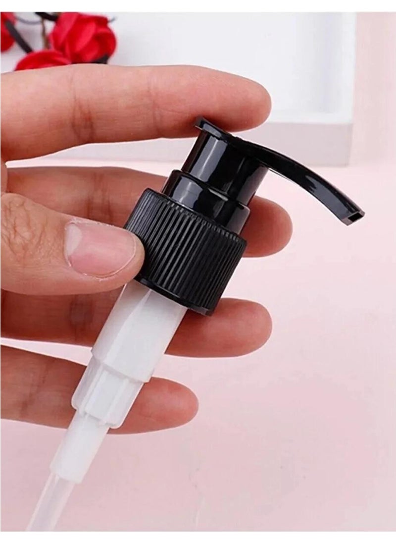 Tamu Replacement Liquid Soap Dispenser Pump Black Head Transparent Pipe with Ergonomic Lock (10 Pieces)  - Image 2