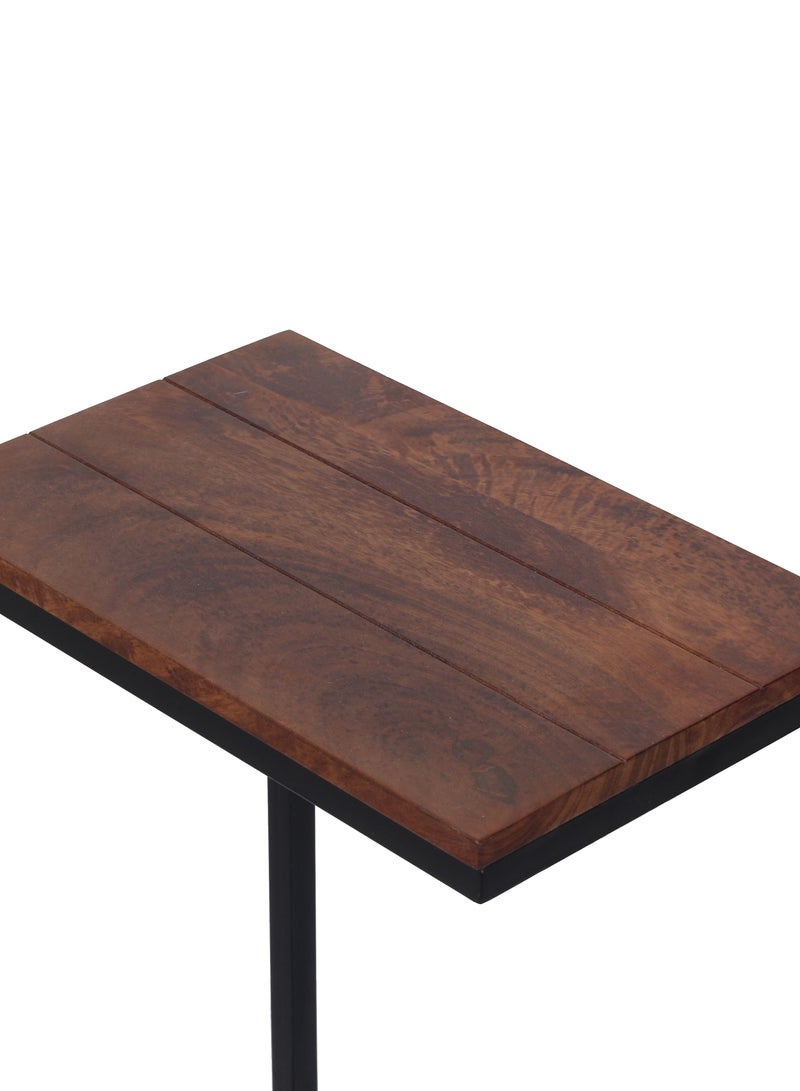 Generic AVA DESIGNZ End Table side table C shaped table for Living room, Bedroom snacks table 10 year warranty (chestnut)  - Image 4