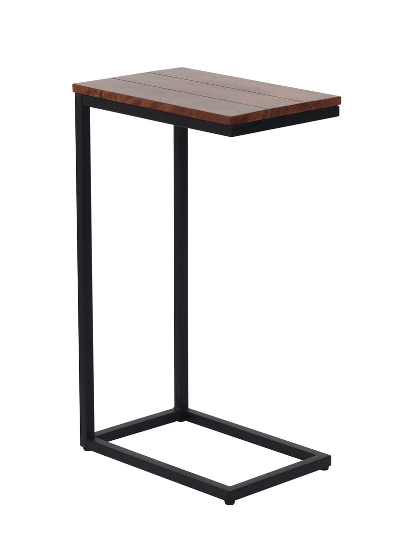 Generic AVA DESIGNZ End Table side table C shaped table for Living room, Bedroom snacks table 10 year warranty (chestnut)  - Image 1