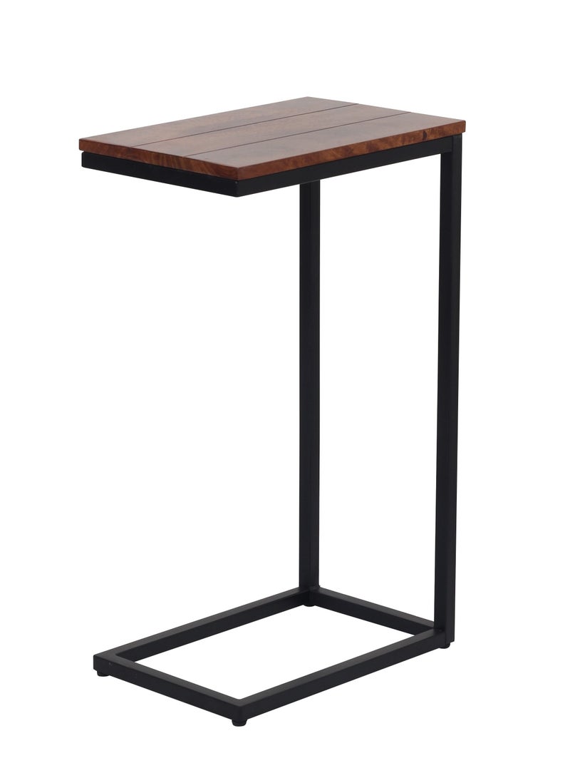 Generic AVA DESIGNZ End Table side table C shaped table for Living room, Bedroom snacks table 10 year warranty (chestnut)  - Image 2