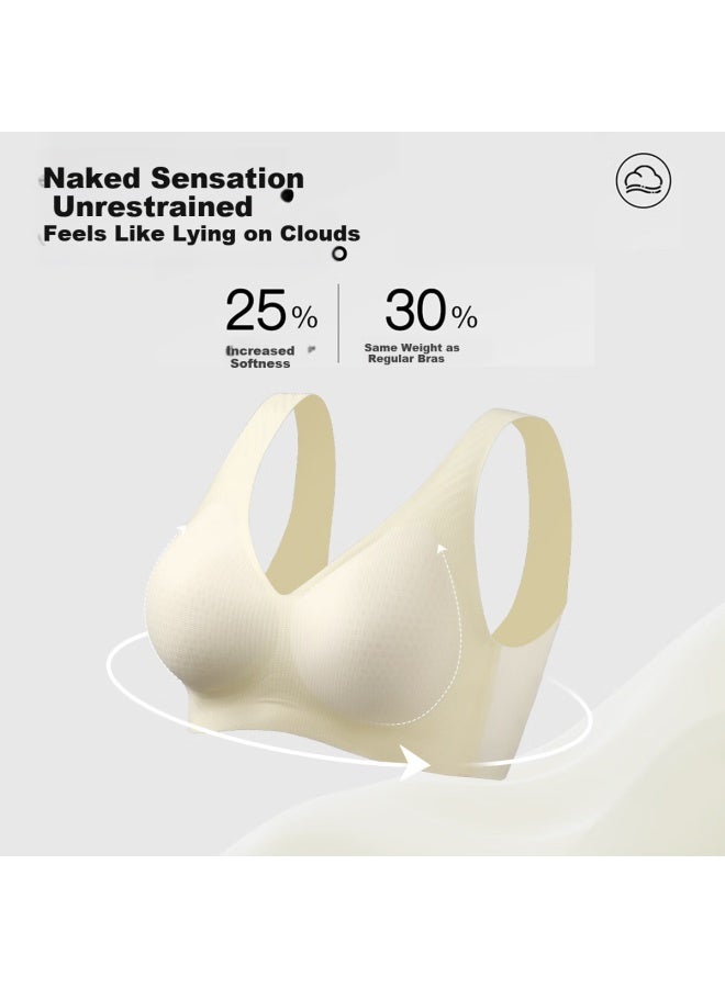 Fentengcare Seamless Jelly Strap Soft Support Backless Bra, Vest-style Wide Shoulder Strap, Push-up Wireless Bra - Image 4