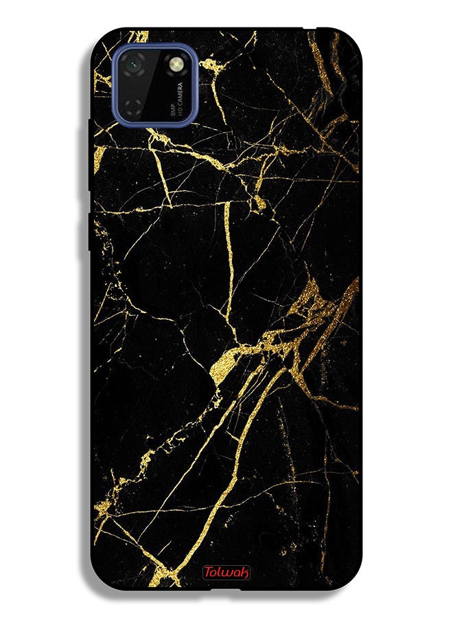 Tolwak Huawei Y5p Protective Case Cover Crack Marble - Image 2
