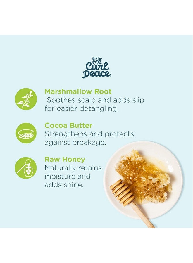 Just for Me Curl Peace Ultimate Detangling Conditioner Nourishes & Replenishes Contains Marshmallow Root Extract Cocoa Butter & Raw Honey Sulfate Free No Animal Testing 12 Oz - Image 4