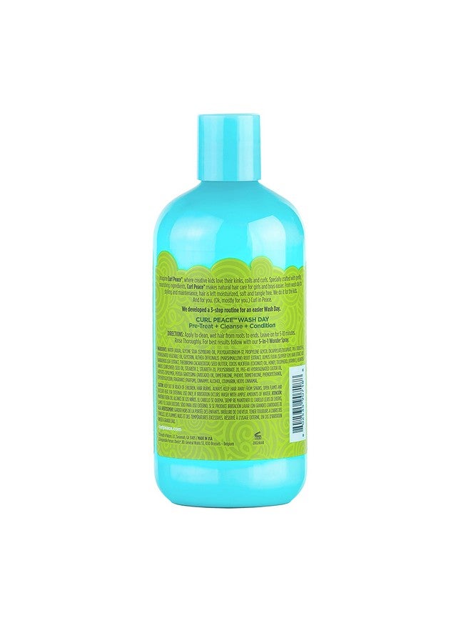 Just for Me Curl Peace Ultimate Detangling Conditioner Nourishes & Replenishes Contains Marshmallow Root Extract Cocoa Butter & Raw Honey Sulfate Free No Animal Testing 12 Oz - Image 3