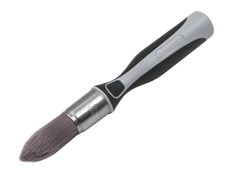 ROLLINGDOG Trim Paint Brush - 25mm Edge Paint Brush Pointed Round Detail Brush Edge Painting Tool for Wall Corners,Doors,Cabinets and Detailed Molding - Image 1