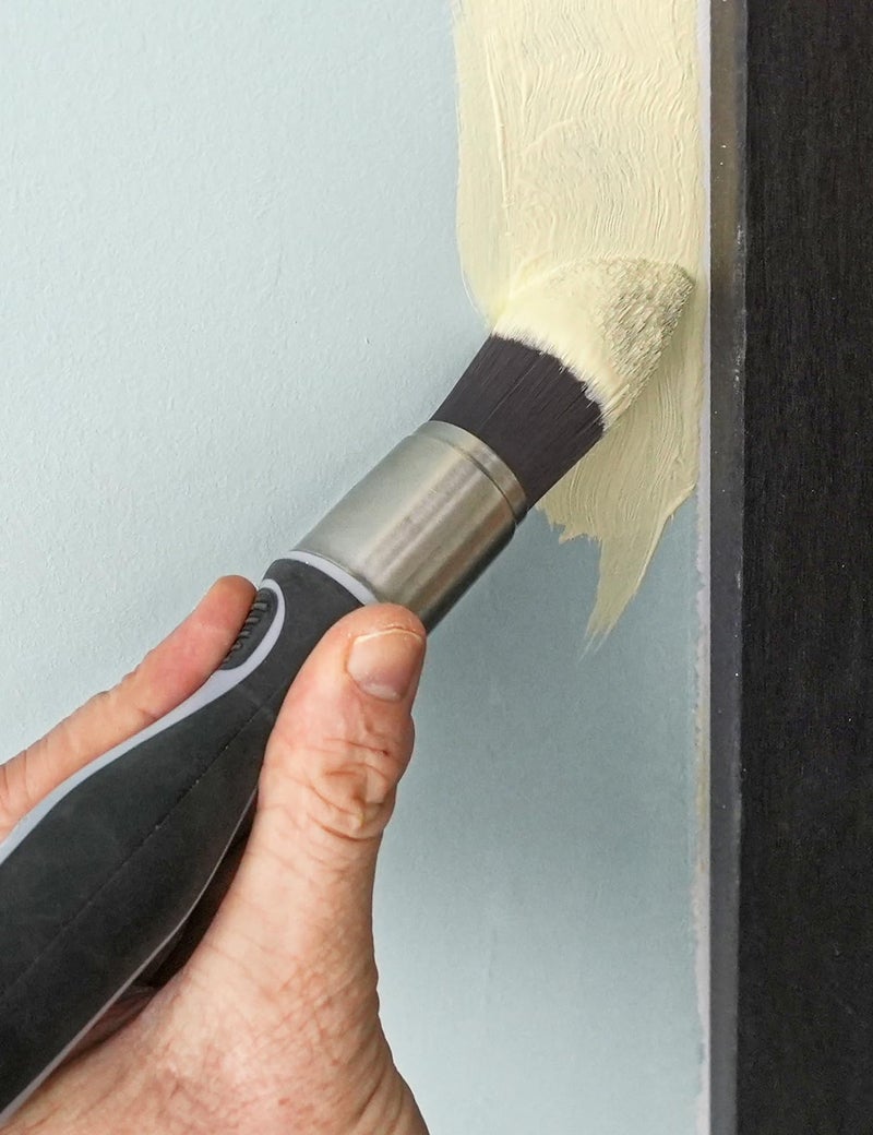 ROLLINGDOG Trim Paint Brush - 25mm Edge Paint Brush Pointed Round Detail Brush Edge Painting Tool for Wall Corners,Doors,Cabinets and Detailed Molding - Image 3