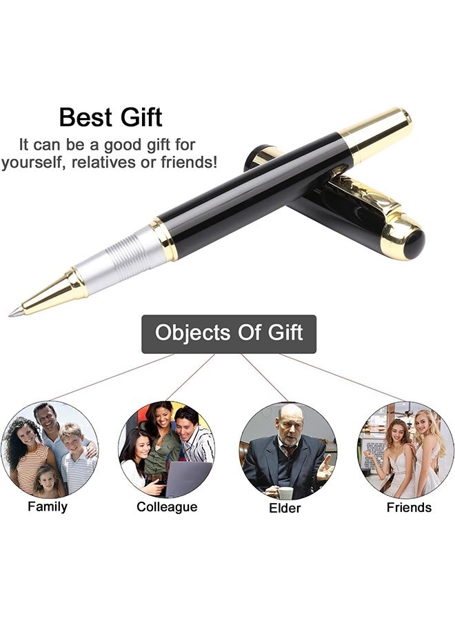 GIFT Ballpoint Pen Luxury Ballpoint Line Black Refill width 0.5mm Gift Set for Men & Women Professional Executive,Office,Nice BallPens Classy Gift Box (Black) - Image 4