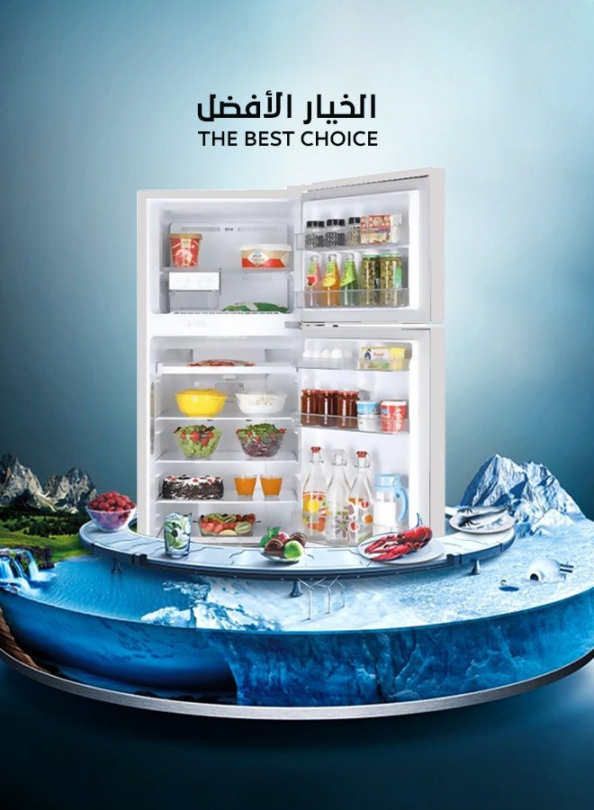 SREEN Double Door Refrigerator 16.43 Feet 465 L 100 W SRTM-465NF Silver - Image 4