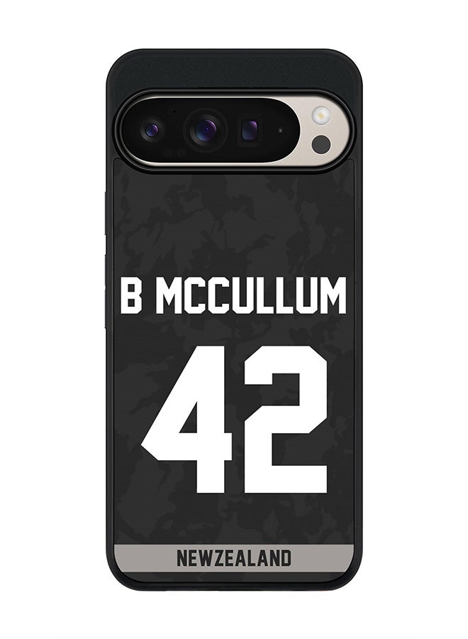 Stylizedd For Google Pixel 9 Pro XL Case,Slim fit Camera Protection, Shockproof Thin Phone cover - New Zealand Brendon McCullum, Jersey No 42 - Image 1