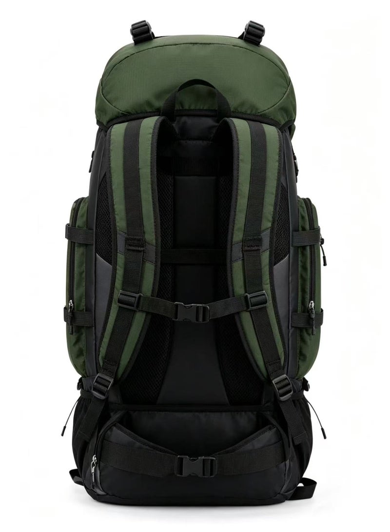 90L Outdoor Travel Backpack,Outdoor Tactical Mountaineering Sports Backpack, Large Capacity Backpacks Green - Image 3
