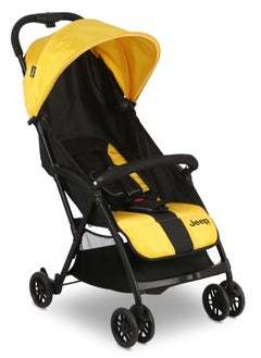 Jeep Jeep Compact Air Stroller by Delta Children | Lightweight Travel Stroller | One-Hand Fold | Reclining Seat | UPF 50+ Sun Canopy | Storage Basket | Smooth Ride | 5-Point Harness  - Image 4