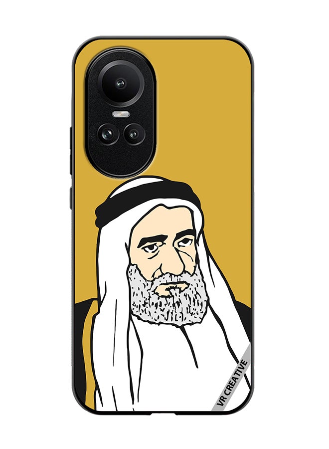 VR CREATIVE Protective Case Cover For Oppo Reno 10 Sheikh Mohammed Bin Hamad Al Sharqi Design Multicolour - Image 1