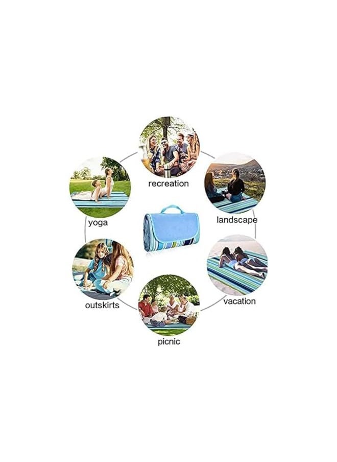 erorex EROREX Foldable Picnic Mat Waterproof Portable Outdoor Camping Blanket Beach Mat and Family Park Garden Multipurpose Mat, 150X200cm (1.5MX2M), Pack of 1  - Image 4