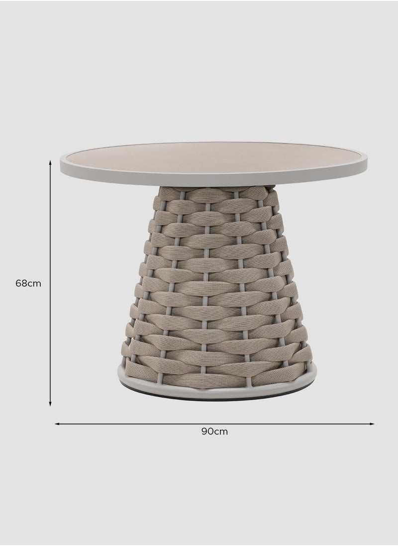 Hug Outdoor Round Table Ceramic Glass Top - pzsku/Z7B5437FCDC3CF3267304Z/45/_/1696829834/a4a621d5-8aa5-4792-97fb-087285d13a69