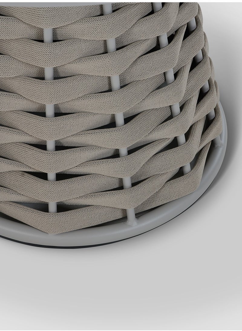 AL HUZAIFA FURNITURE - Hug Outdoor Round Table Ceramic Glass Top - Image 1