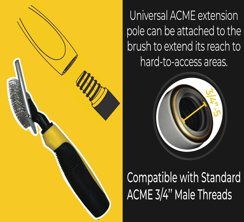 Xcel Coil Cleaning Fin Brush for AC Evaporator and Condenser Coils – HVAC Coil Cleaner | Stainless Steel Pins - Improve Efficiency, Prevent Ice Build-Up, Easy AC Maintenance - Image 2